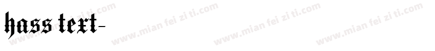hass text字体转换